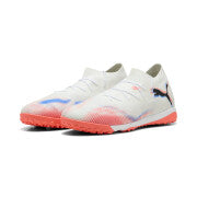 Puma Future 8 Match TT Turf Soccer Shoes - White/ Puma/ Black Glowing Red