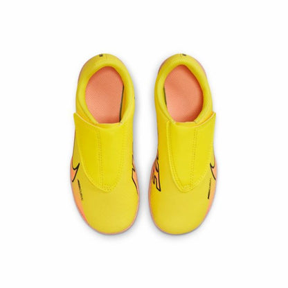 Nike Junior Mercurial Vapor 15 Club TF Turf PS (V) Soccer Cleat -Yellow Strike/Sunset Glow