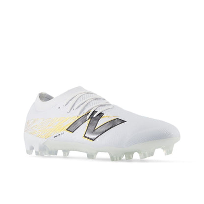 New Balance Furon Pro V8 FG/MG Firm Ground Soccer Shoes- White/ Silver/ Black