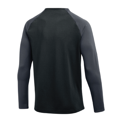 Men's Nike Dri-Fit Men's 1/4 Zip Long Sleeve Top- Grey/Black
