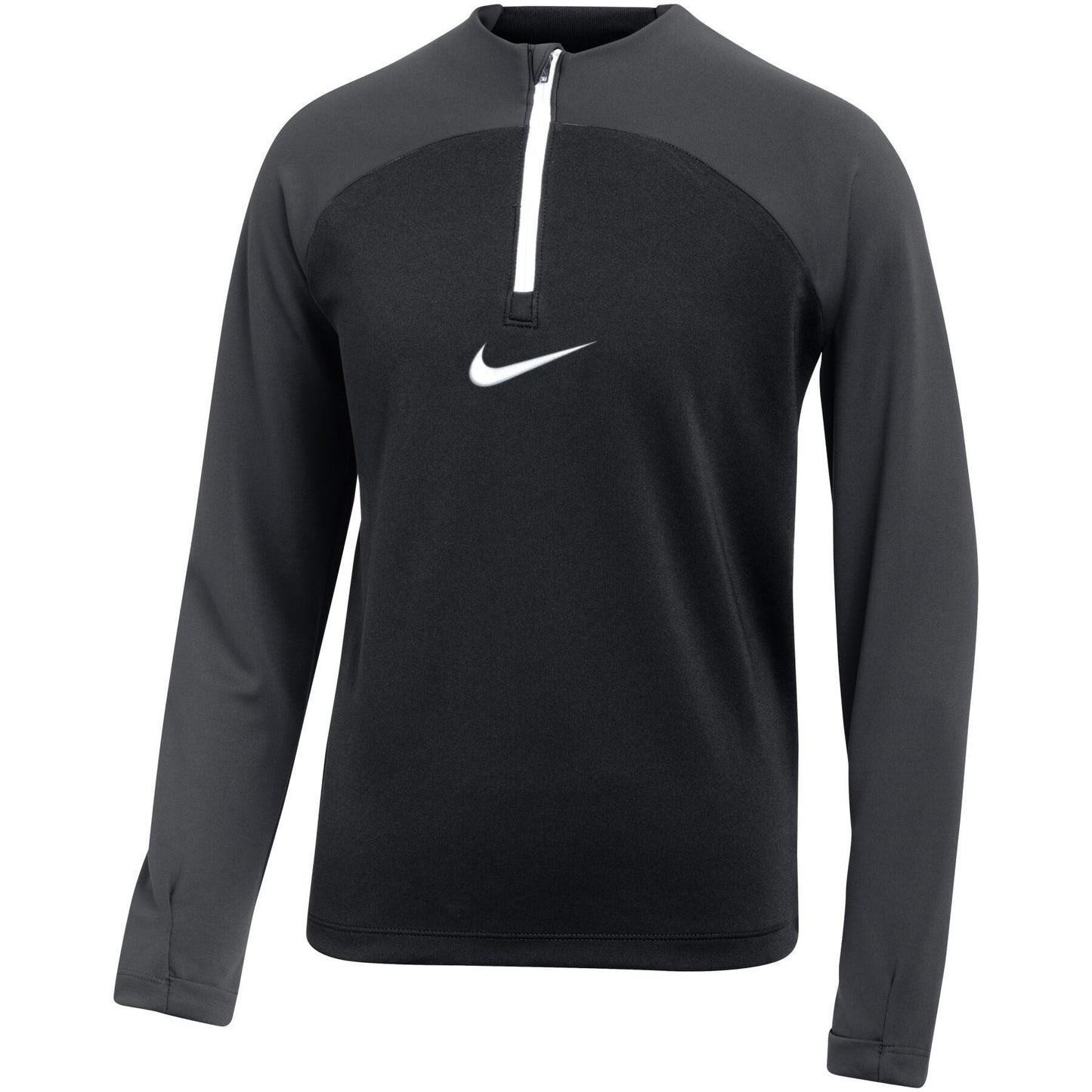 Men's Nike Dri-Fit Men's 1/4 Zip Long Sleeve Top- Grey/Black