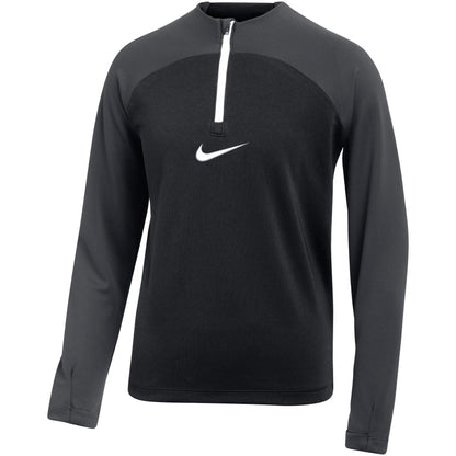 Men's Nike Dri-Fit Men's 1/4 Zip Long Sleeve Top- Grey/Black